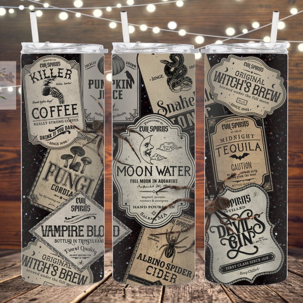Witchy Potions Metal Insulated Tumbler